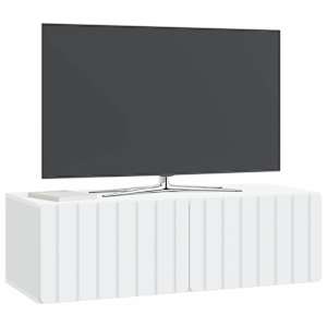 Nástěnná TV skříň 98 x 41 x 30 cm Bílá Kompozitní dřevo - obrázek 3