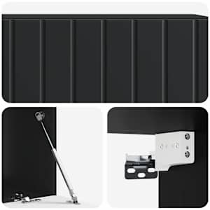 Nástěnná TV skříň 98 x 41 x 30 cm Černá Kompozitní dřevo - obrázek 9