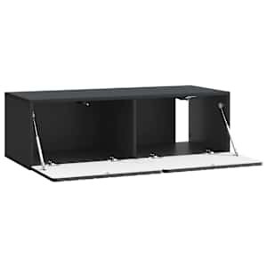 Nástěnná TV skříň 98 x 41 x 30 cm Černá Kompozitní dřevo - obrázek 5
