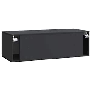 Nástěnná TV skříň 98 x 41 x 30 cm Černá Kompozitní dřevo - obrázek 8
