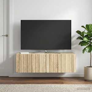 Nástěnná TV skříň 98 x 41 x 30 cm Dub sonoma Kompozitní dřevo - obrázek 4
