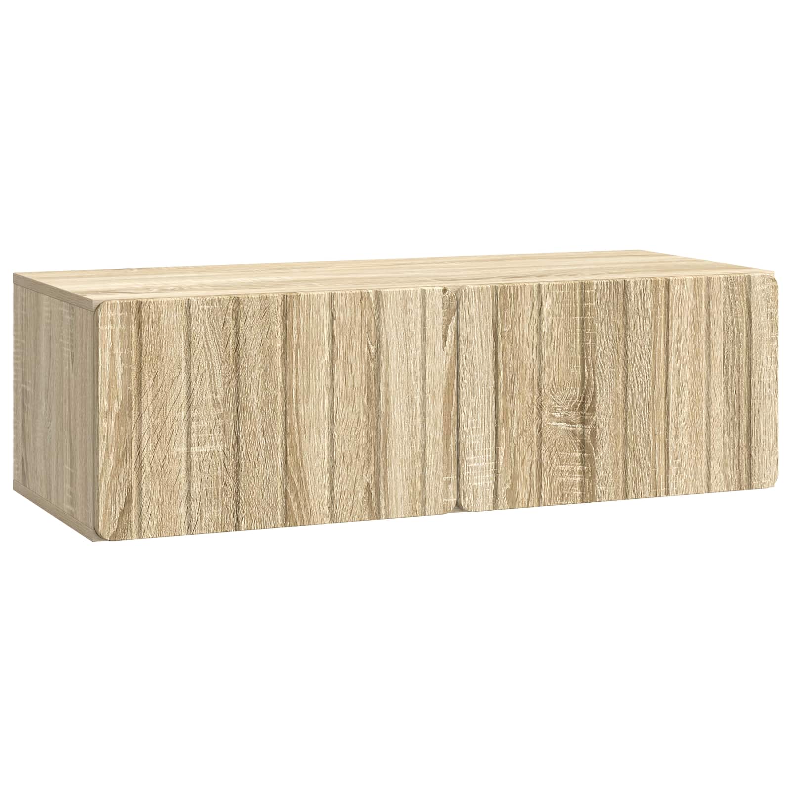 vidaXL Oglindă TV montată pe perete Stejar Sonoma 98 x 41 x 30 cm