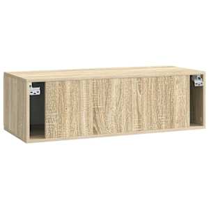 Nástěnná TV skříň 98 x 41 x 30 cm Dub sonoma Kompozitní dřevo - obrázek 8