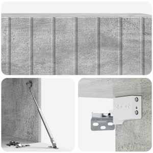 Nástěnná TV skříň 98 x 41 x 30 cm Betonově šedá - obrázek 9