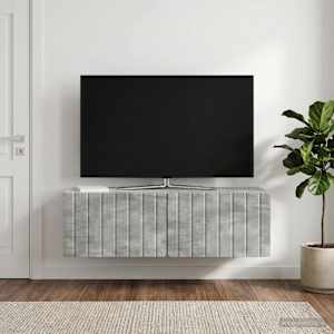 Nástěnná TV skříň 98 x 41 x 30 cm Betonově šedá - obrázek 4
