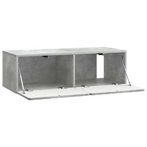 Nástěnná TV skříň 98 x 41 x 30 cm Betonově šedá - obrázek 5