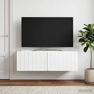Nástěnná TV skříň 98 x 41 x 30 cm Bílá s vysokým leskem - obrázek 4