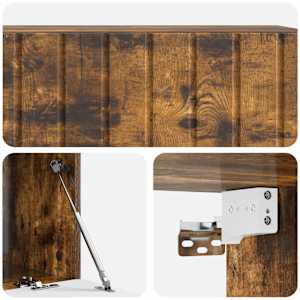 Nástěnná TV skříň 98 x 41 x 30 cm Kouřový dub Kompozitní dřevo - obrázek 9
