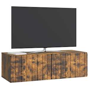 Nástěnná TV skříň 98 x 41 x 30 cm Kouřový dub Kompozitní dřevo - obrázek 3