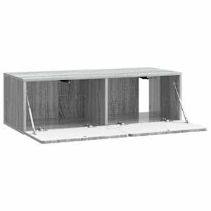 Nástěnná TV skříň 98 x 41 x 30 cm Šedý Sonoma Kompozitní dřevo - obrázek 5