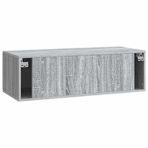 Nástěnná TV skříň 98 x 41 x 30 cm Šedý Sonoma Kompozitní dřevo - obrázek 8