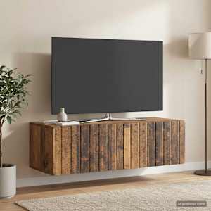 Nástěnná TV skříň 98 x 41 x 30 cm Staré dřevo Kompozitní dřevo - obrázek 1