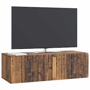 Nástěnná TV skříň 98 x 41 x 30 cm Staré dřevo Kompozitní dřevo - obrázek 3