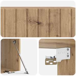Nástěnná TV skříň 98 x 41 x 30 cm Dub artisan Kompozitní dřevo - obrázek 9