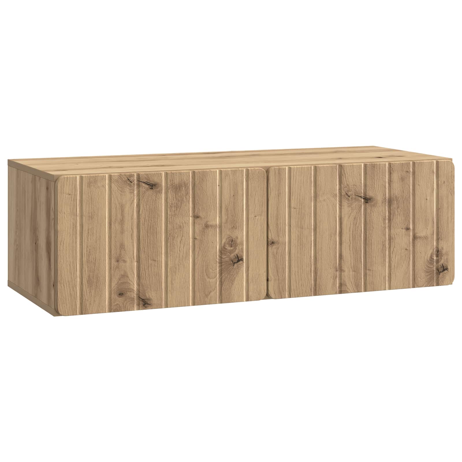 vidaXL Oglindă TV montată pe perete Stejar Artizanal 98 x 41 x 30 cm