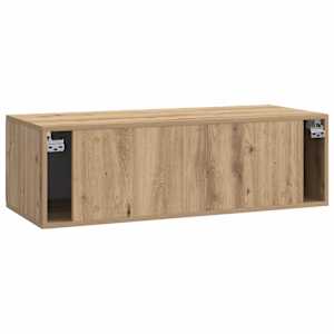 Nástěnná TV skříň 98 x 41 x 30 cm Dub artisan Kompozitní dřevo - obrázek 8