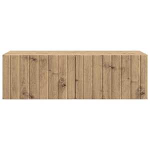 Nástěnná TV skříň 98 x 41 x 30 cm Dub artisan Kompozitní dřevo - obrázek 6