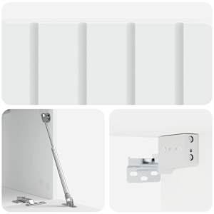 Nástěnná TV skříň 59,5 x 31 x 30 cm Bílá Kompozitní dřevo - obrázek 9