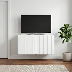Nástěnná TV skříň 59,5 x 31 x 30 cm Bílá Kompozitní dřevo