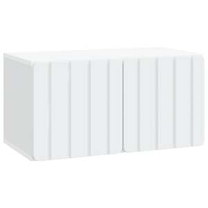 Nástěnná TV skříň 59,5 x 31 x 30 cm Bílá Kompozitní dřevo - obrázek 2