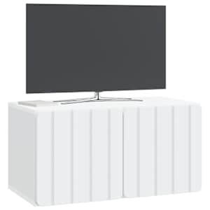 Nástěnná TV skříň 59,5 x 31 x 30 cm Bílá Kompozitní dřevo - obrázek 3