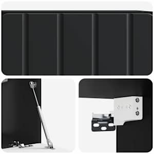 Nástěnná TV skříň 59,5 x 31 x 30 cm Černá Kompozitní dřevo - obrázek 9