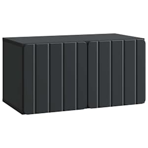 Nástěnná TV skříň 59,5 x 31 x 30 cm Černá Kompozitní dřevo - obrázek 2