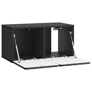 Nástěnná TV skříň 59,5 x 31 x 30 cm Černá Kompozitní dřevo - obrázek 5