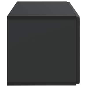 Nástěnná TV skříň 59,5 x 31 x 30 cm Černá Kompozitní dřevo - obrázek 7