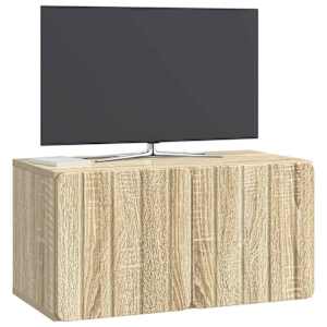 Nástěnná TV skříň 59,5 x 31 x 30 cm Dub sonoma Kompozitní dřevo - obrázek 3