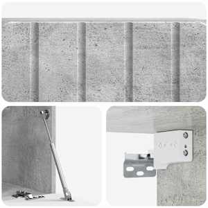 Nástěnná TV skříň 59,5 x 31 x 30 cm Betonově šedá - obrázek 9