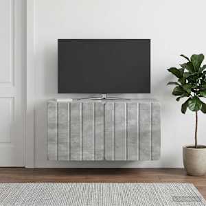 Nástěnná TV skříň 59,5 x 31 x 30 cm Betonově šedá - obrázek 4