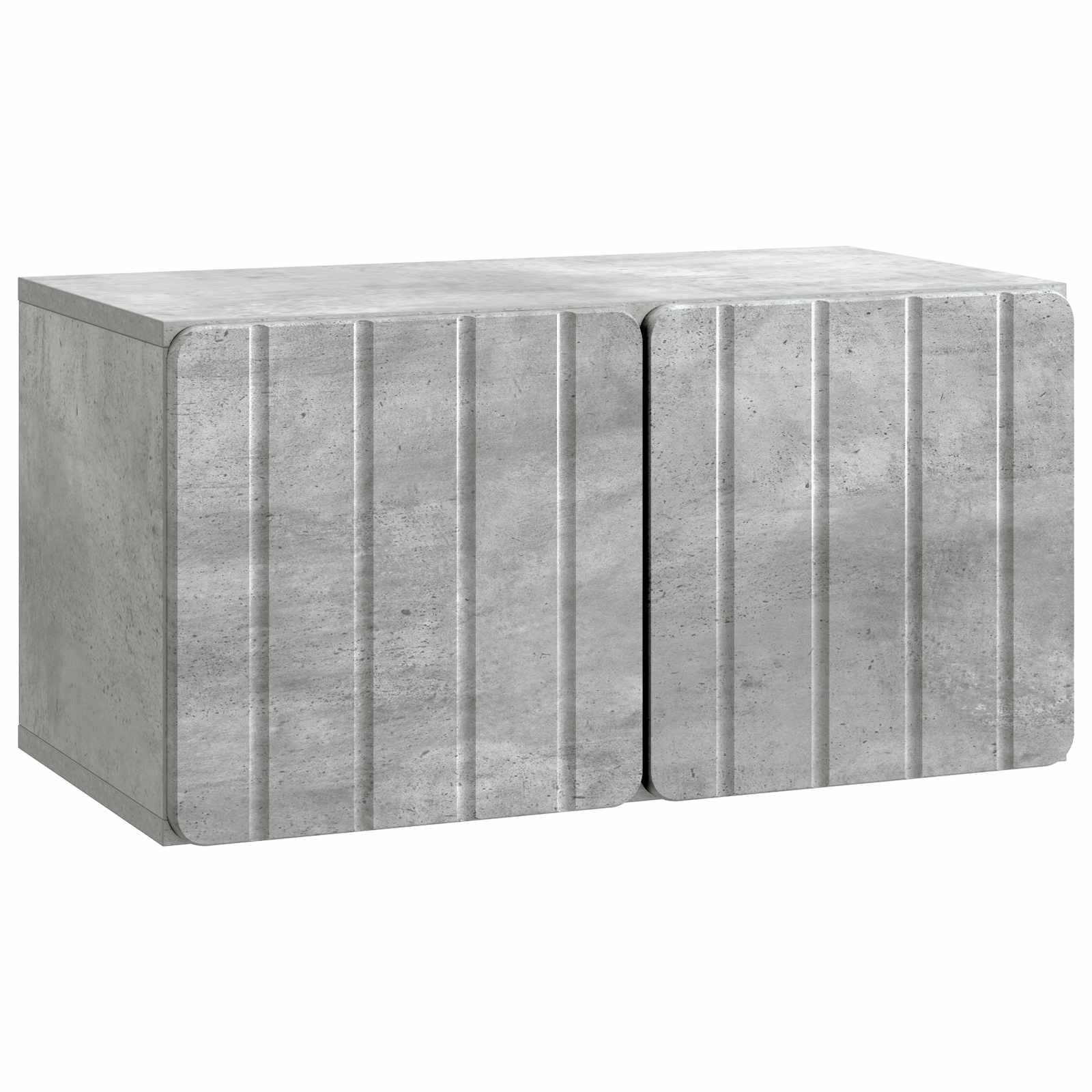 Seinälle asennettava TV-kaappi Betoninharmaa 59,5 x 31 x 30 cm