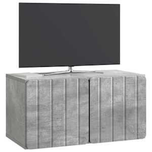 Nástěnná TV skříň 59,5 x 31 x 30 cm Betonově šedá - obrázek 3