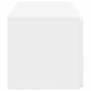 Nástěnná TV skříň 59,5 x 31 x 30 cm Bílá s vysokým leskem - obrázek 7