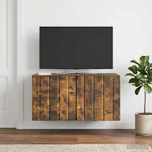 Nástěnná TV skříň 59,5 x 31 x 30 cm Kouřový dub - obrázek 4