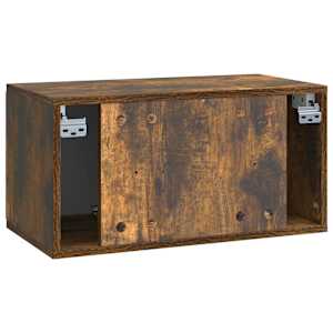 Nástěnná TV skříň 59,5 x 31 x 30 cm Kouřový dub - obrázek 8