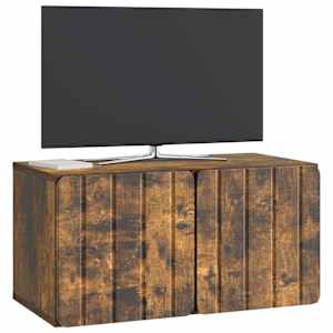 Nástěnná TV skříň 59,5 x 31 x 30 cm Kouřový dub - obrázek 3