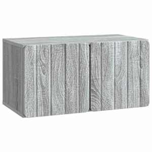Nástěnná TV skříň 59,5 x 31 x 30 cm Šedý Sonoma - obrázek 2