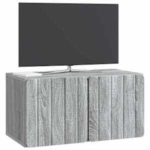 Nástěnná TV skříň 59,5 x 31 x 30 cm Šedý Sonoma - obrázek 3