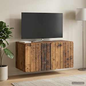 Nástěnná TV skříň 59,5 x 31 x 30 cm Staré dřevo - obrázek 1