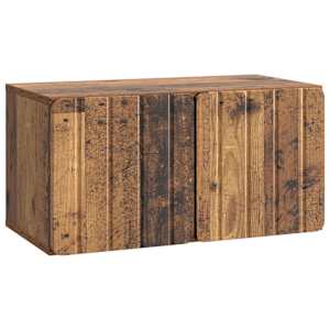 Nástěnná TV skříň 59,5 x 31 x 30 cm Staré dřevo - obrázek 2