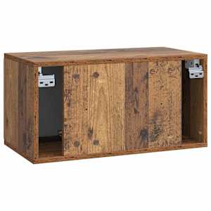 Nástěnná TV skříň 59,5 x 31 x 30 cm Staré dřevo - obrázek 8