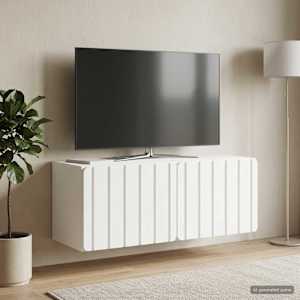 Nástěnná TV skříň 78,5 x 31 x 30 cm Bílá Kompozitní dřevo - obrázek 4