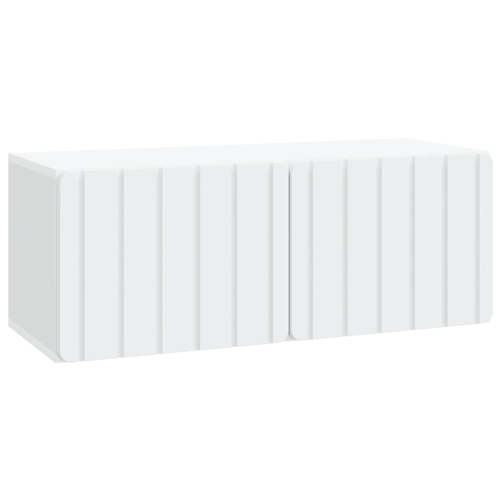 vidaXL Oglindă TV montată pe perete Pe perete Alb 78,5 x 31 x 30 cm