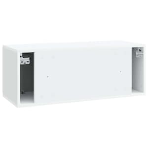 Nástěnná TV skříň 78,5 x 31 x 30 cm Bílá Kompozitní dřevo - obrázek 8