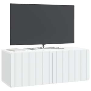 Nástěnná TV skříň 78,5 x 31 x 30 cm Bílá Kompozitní dřevo - obrázek 3