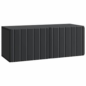 Nástěnná TV skříň 78,5 x 31 x 30 cm Černá Kompozitní dřevo - obrázek 2