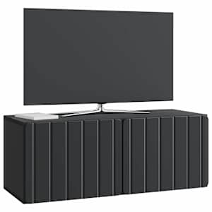 Nástěnná TV skříň 78,5 x 31 x 30 cm Černá Kompozitní dřevo - obrázek 3