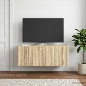 Nástěnná TV skříň 78,5 x 31 x 30 cm Dub sonoma Kompozitní dřevo - obrázek 1